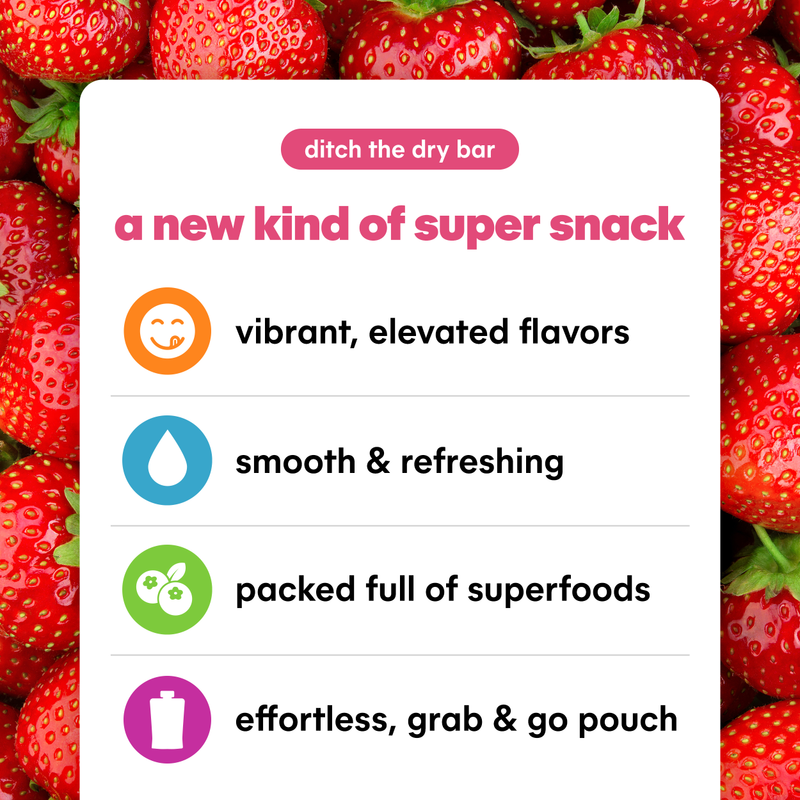 Noka Strawberry Banana Superfood Smoothie 6pk 4.22oz Box
