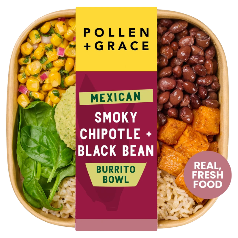 Pollen & Grace Mexican Smoky Chipotle & Black Bean Burrito Bowl, 275g