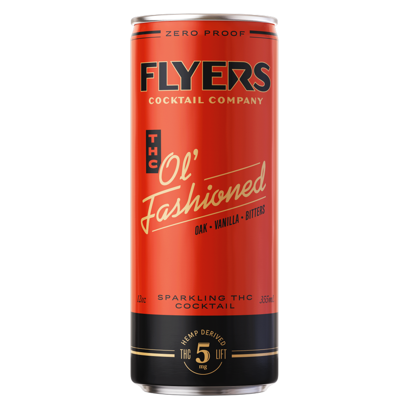 Flyers THC Ol' Fashioned House 5mg THC Cocktail 4pk 12oz Can