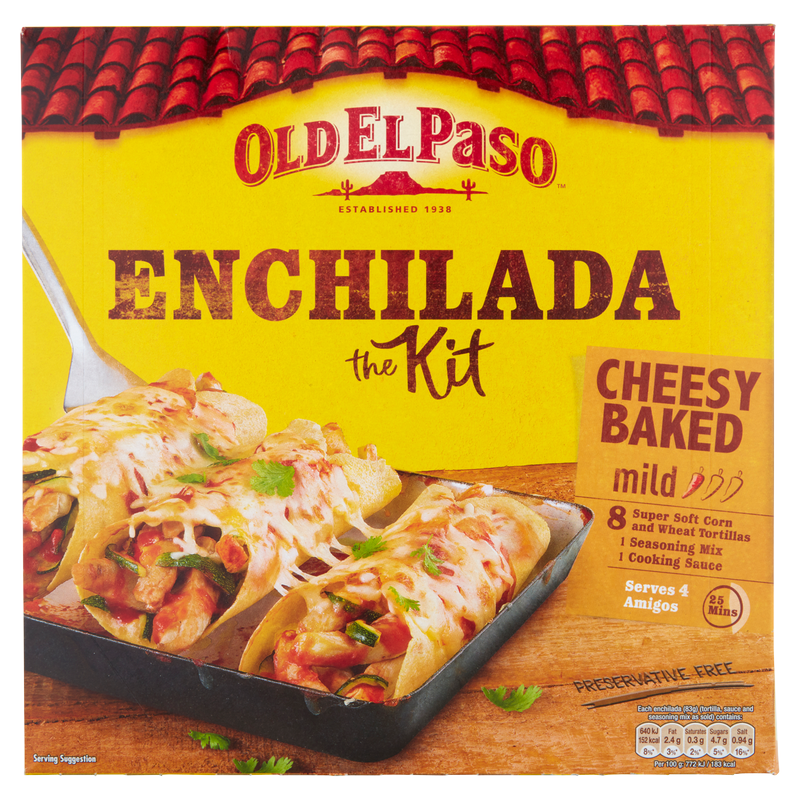 Old El Paso Cheesy Baked Enchilada Kit, 663g