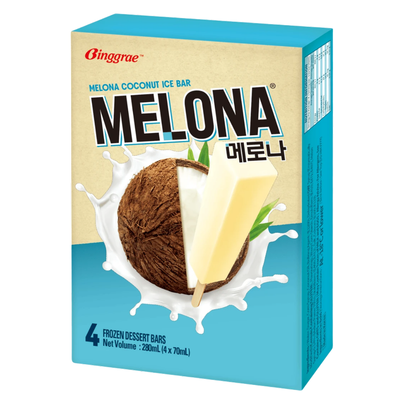 Melona Coconut Flavour Ice Cream Stick, 4 x 70ml
