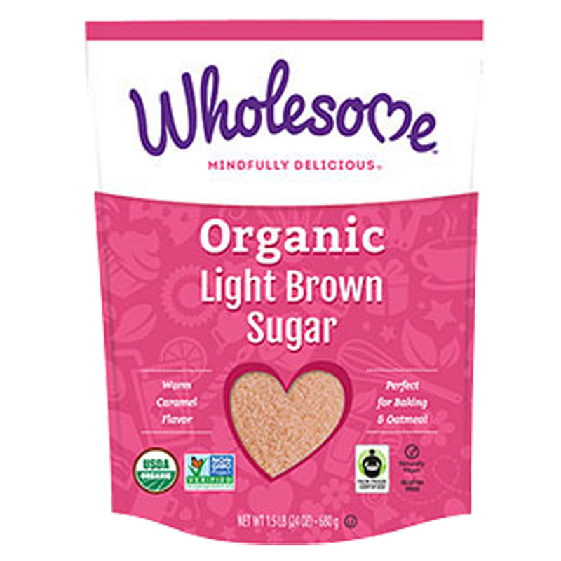 Wholesome Organic Light Brown Sugar 24oz