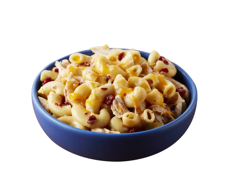 Crave New World Macarrones con queso y pollo al chipotle, comida congelada, 9 oz