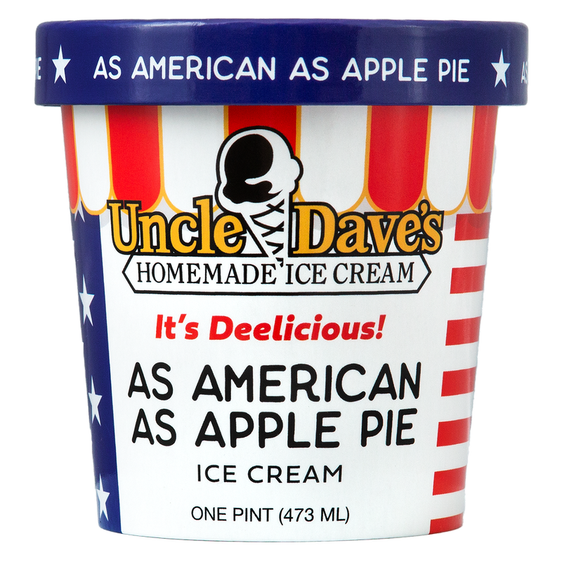 Uncle Dave's "As American As Apple Pie" Ice Cream Pint