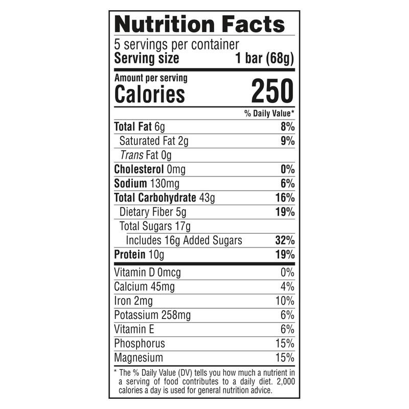 CLIF BAR  Chocolate Chip Energy Bars, 2.4 oz (5 Pack)