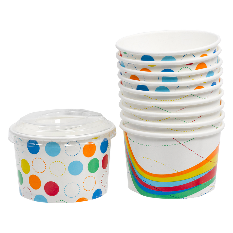 Party Cups With Lid 10ct