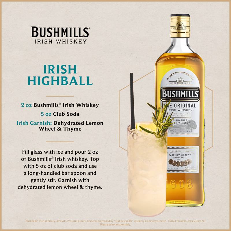 Bushmills Original Irish Whiskey 750ml (80 Proof)