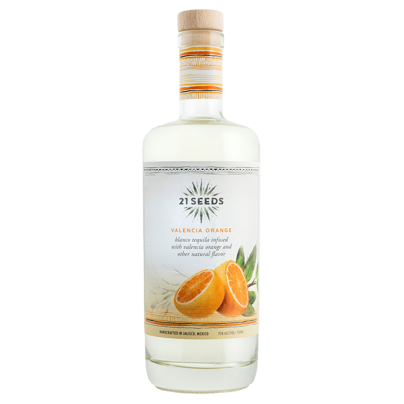 21 Seeds Valencia Orange Infused Blanco Tequila 750ml