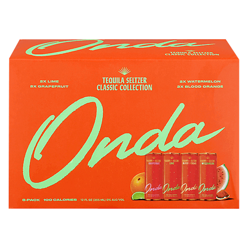 Onda Tequila Seltzer Holiday Collection 8pk 12oz Can 5.0% ABV