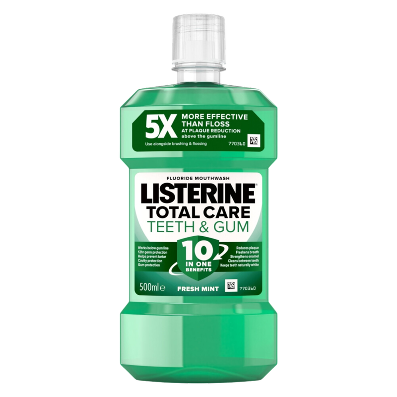 Listerine Total Care Teeth & Gum Mouthwash, 500ml