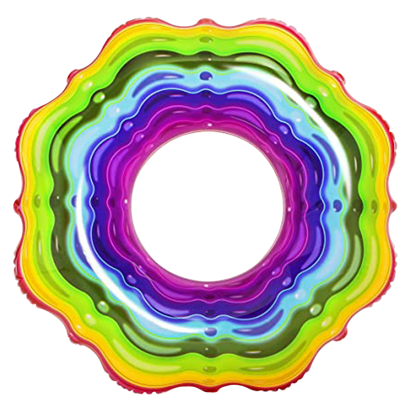 Rainbow Jelly Pool Ring