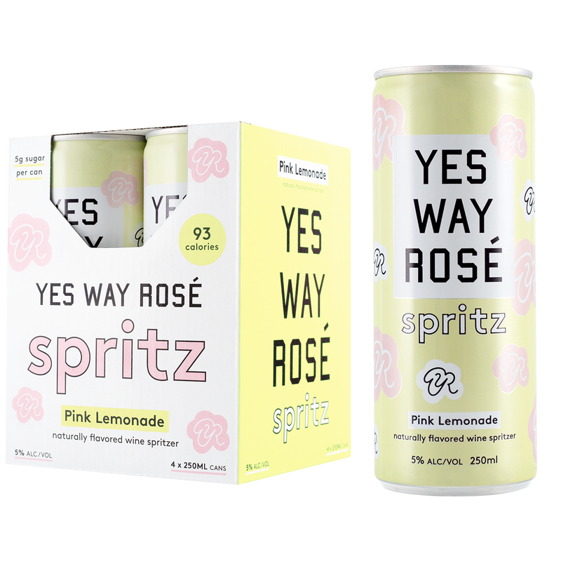 Yes Way Rose Pink Lemonade Spritz 4PK 5% ABV