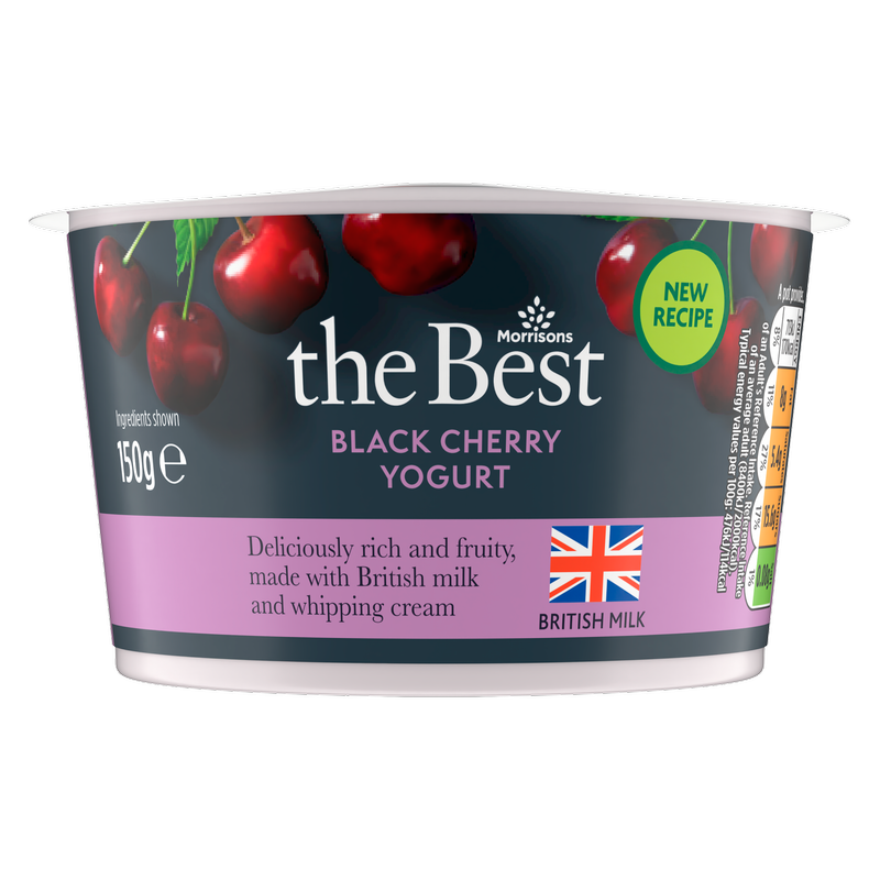 Morrisons The Best Black Cherry Yogurt, 150g