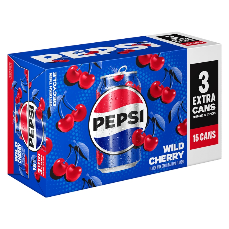 Pepsi Wild Cherry 15pk 12oz Can