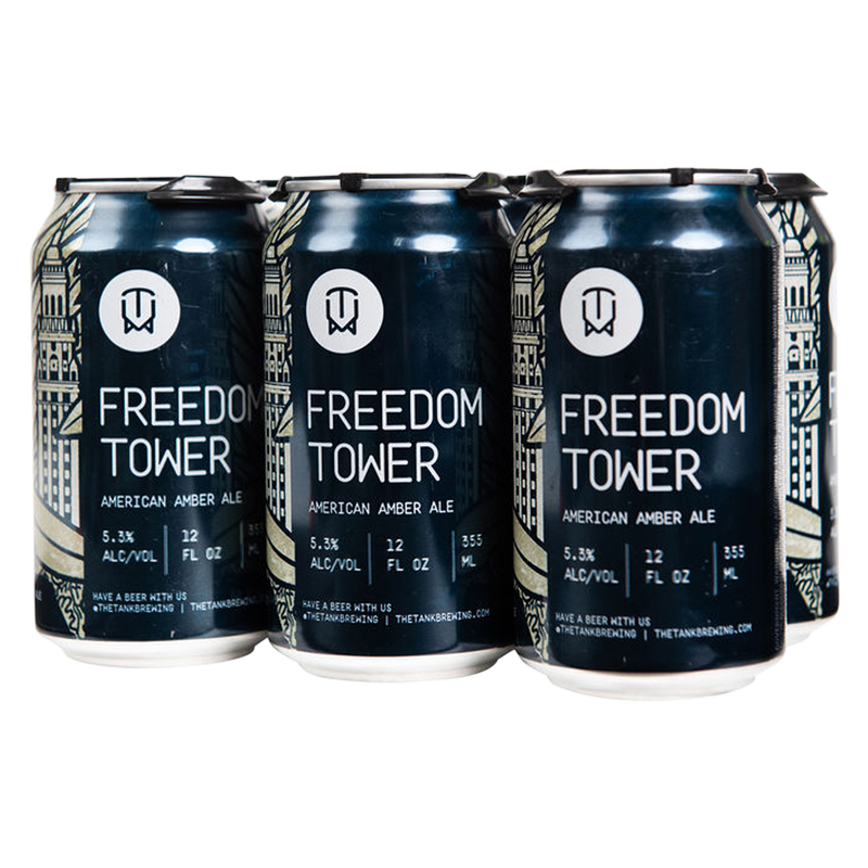Tank Brewing Freedom Tower Amber Ale 6pk 12oz Can 5.3% ABV