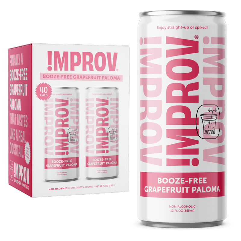 !mprov Booze-Free Grapefruit Paloma 4pk 12oz Can