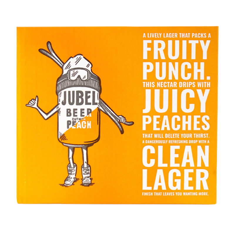 Jubel beer cut with Peach, 4 x 330ml