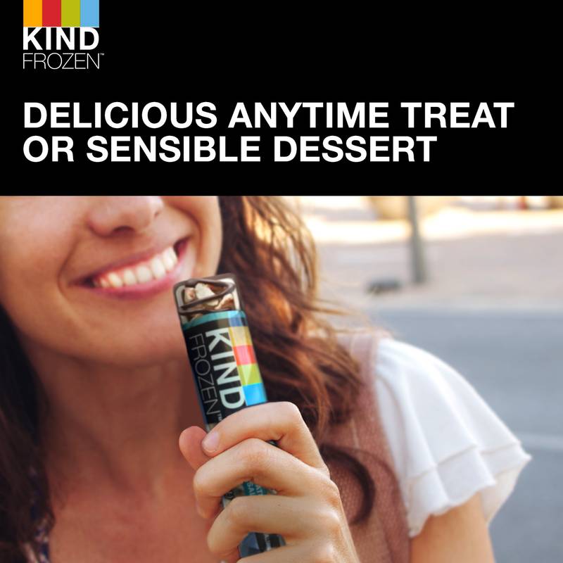 KIND FROZEN Dark Chocolate Almond Sea Salt & Nut Plant Based Frozen Treat Bars, 5 Pack, 1.6 Oz Bars 