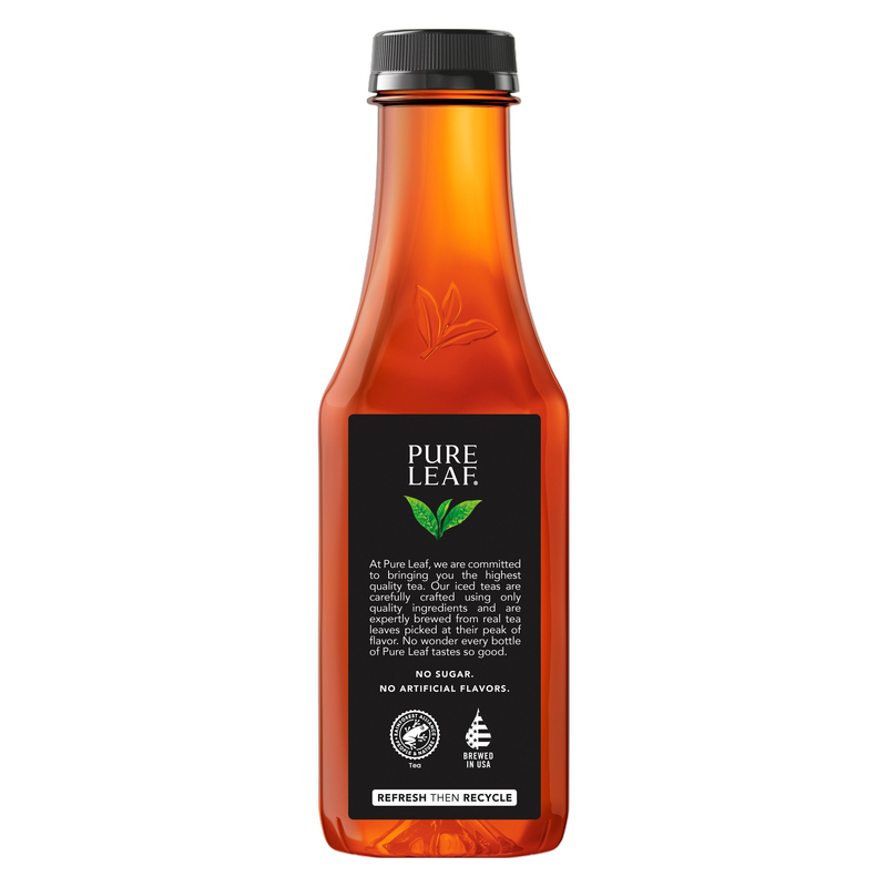 Pure Leaf Unsweetened Black Iced Tea with Lemon 18.5oz Bottle
