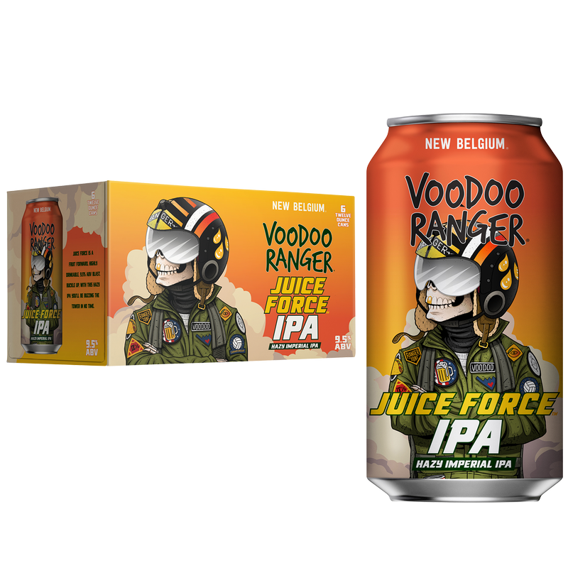 New Belgium Voodoo Ranger Juice Force IPA 6pk 12oz Can 9.5% ABV