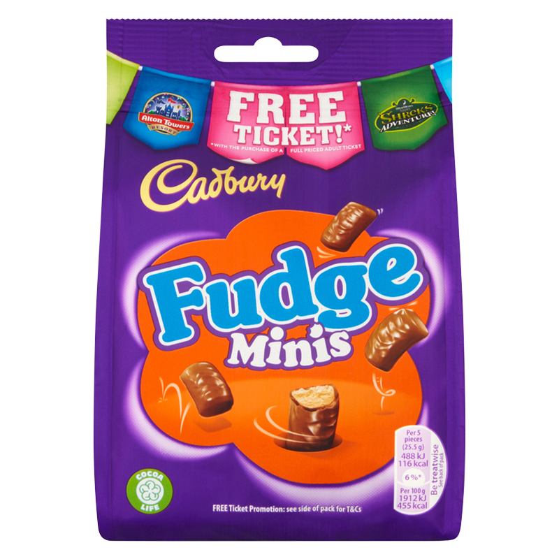 Cadbury Fudge Minis, 120g