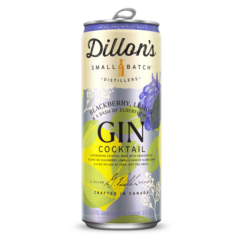 Dillon's Blackberry, Lemon, and Elderflower Gin Cocktail 5% ABV