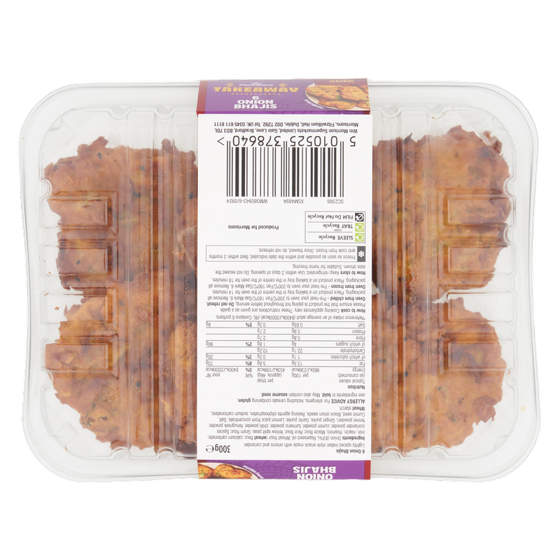 Morrisons Indian Takeaway Onion Bhajis, 300g
