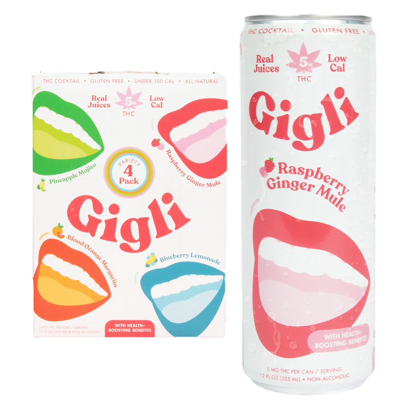 Gigli 5mg THC Variety Pack 4pk 12oz Can