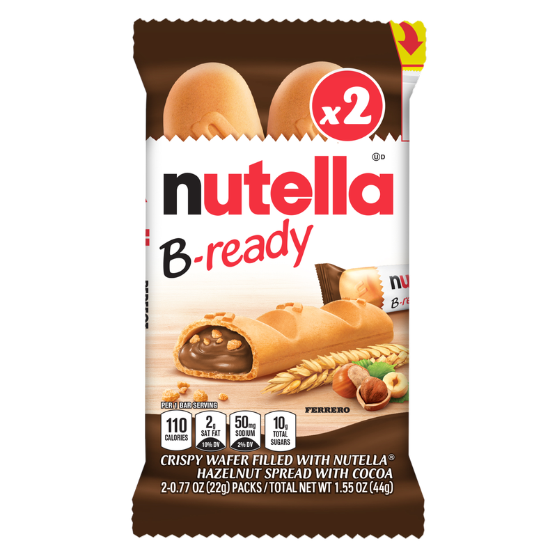 Nutella B-Ready Crispy Wafer 2ct