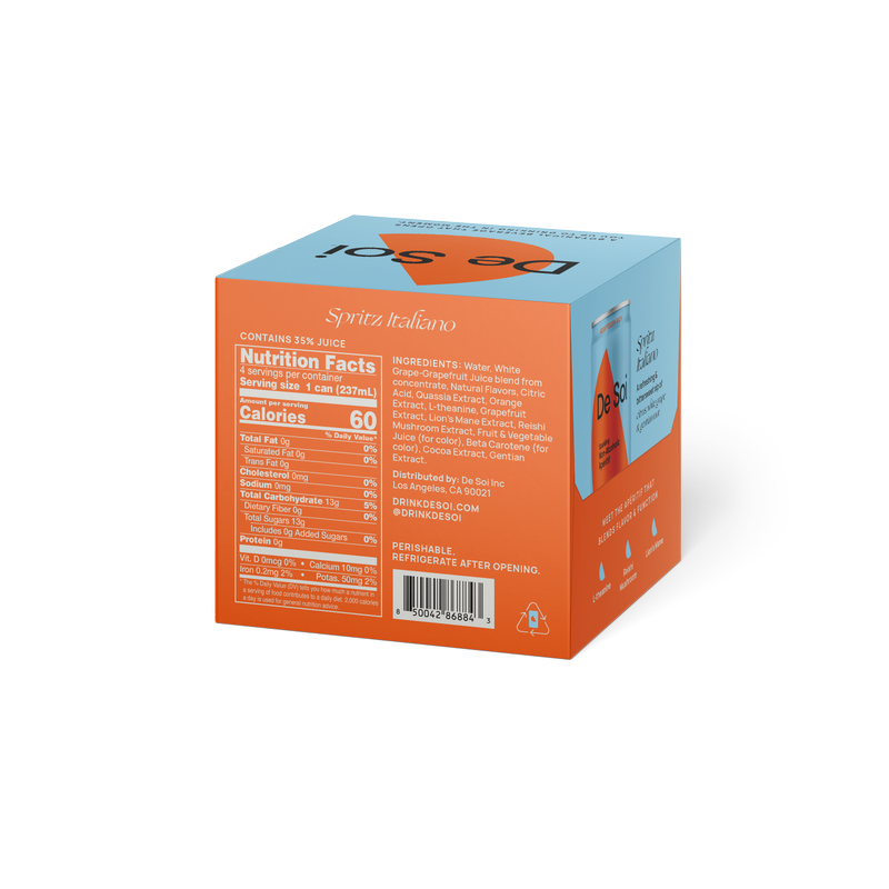 De Soi Spritz Italiano 4pk 8oz Can