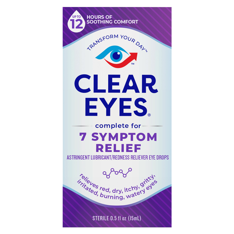 Clear Eyes Complete 7 Symptom Relief Eye Drops 0.5oz
