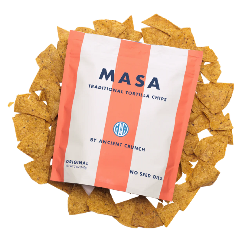 MASA Traditional Tortilla Chips, Seed-Oil Free, Original, 2oz