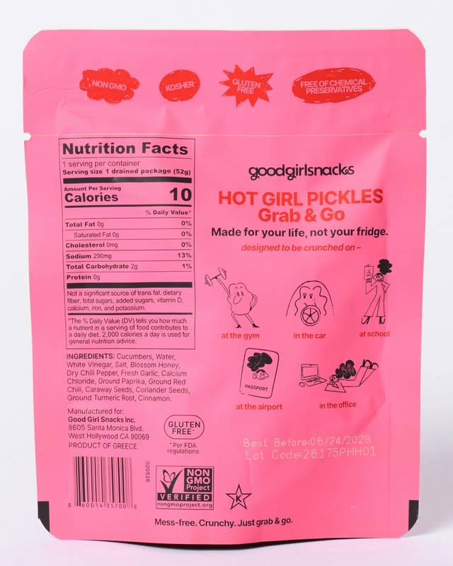 HOT GIRL PICKLES Grab & Go – Honey Harissa 2.2oz 