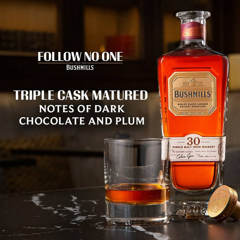 Bushmills 30 Year Irish Whiskey 750ml (92 Proof)