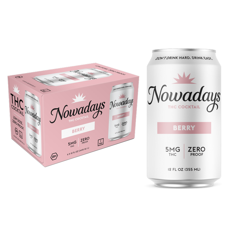 Nowadays Berry 5MG THC Drink 6pk 12oz Cans