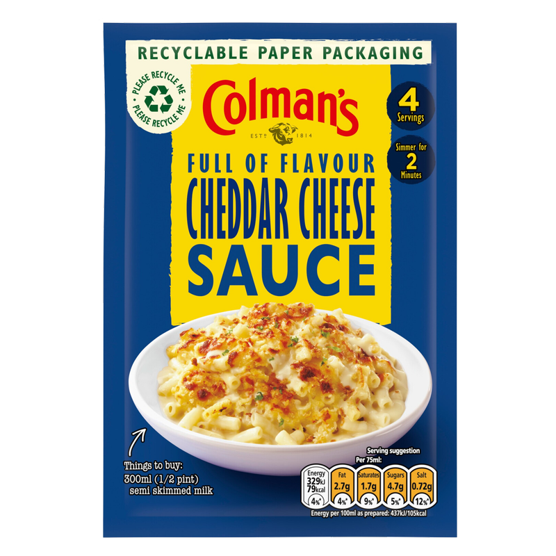 Colman's Cheddar Cheese Sauce, 40g