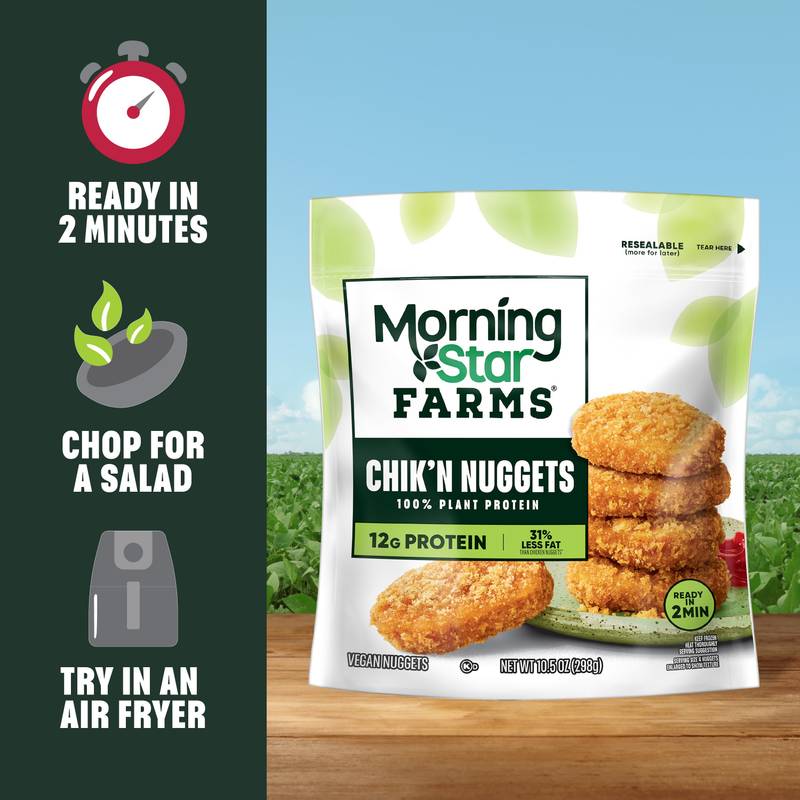 MorningStar Farms Nuggets de Chik'n a base de plantas congelados 10.5 oz