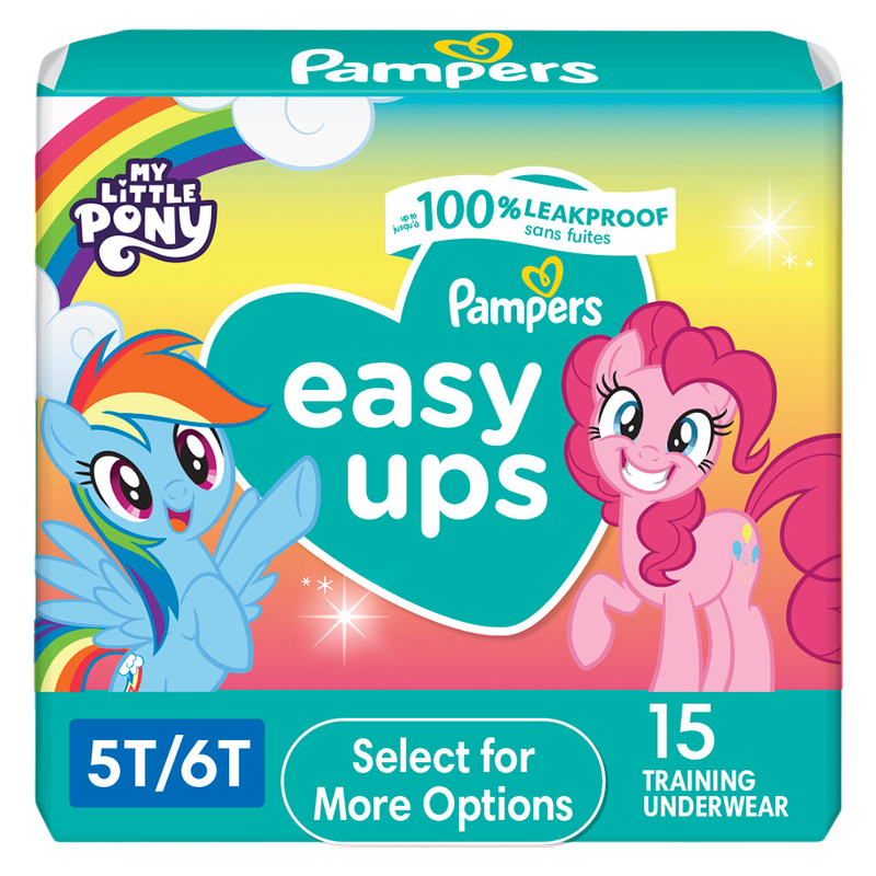 Pampers Girls Easy Ups Size 5T-6T 15ct