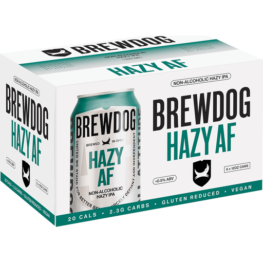Brewdog USA Hazy AF IPA Non-Alcoholic 6pk 12oz Can 0.5% ABV