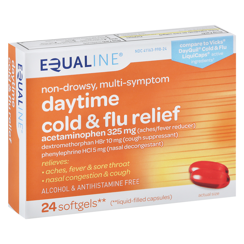 Equaline Daytime Cold + Flu Relief 24 softgels