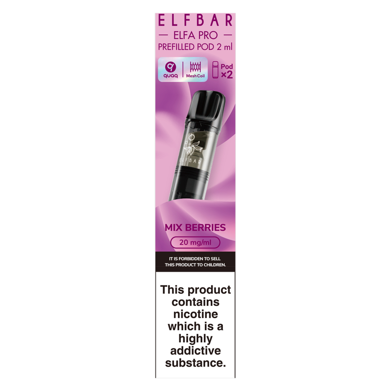 Elf Bar Elfa PRO Prefilled Vape Pods Mix Berries 20mg/ml, 2ml