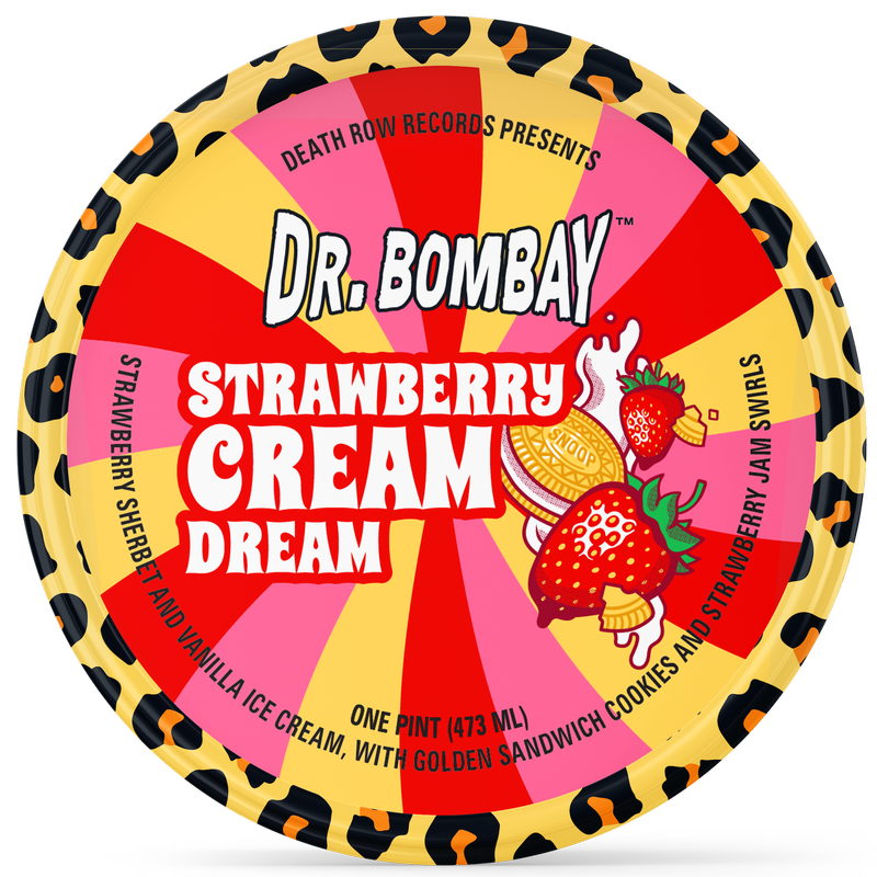 Dr. Bombay Strawberry Cream Dream, 16 oz Pint