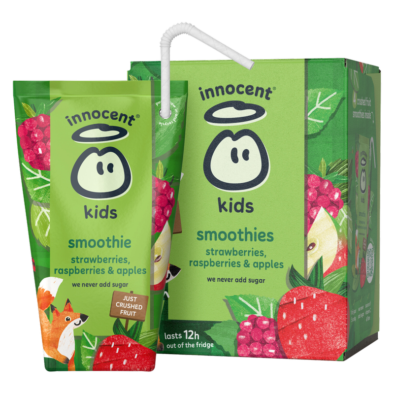 Innocent Just for Kids Strawberry, Blackberry & Raspberry Smoothie, 4 x 150ml
