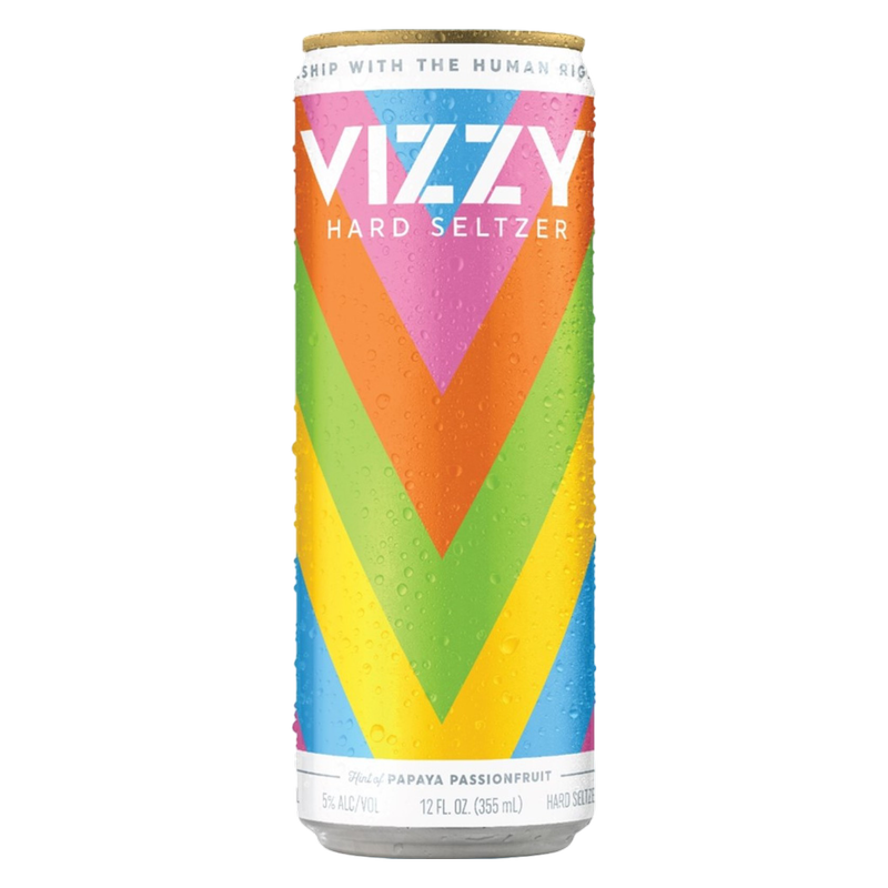 Vizzy Pride Hard Seltzer Papaya Passionfruit 12pk 12oz Can 5.0% ABV