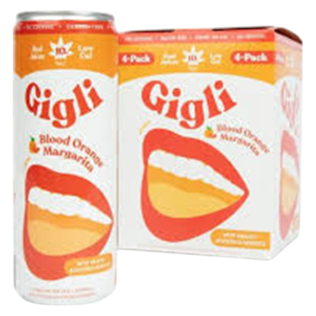 Gigli 10mg THC Blood Orange Margarita 4pk 12oz Can