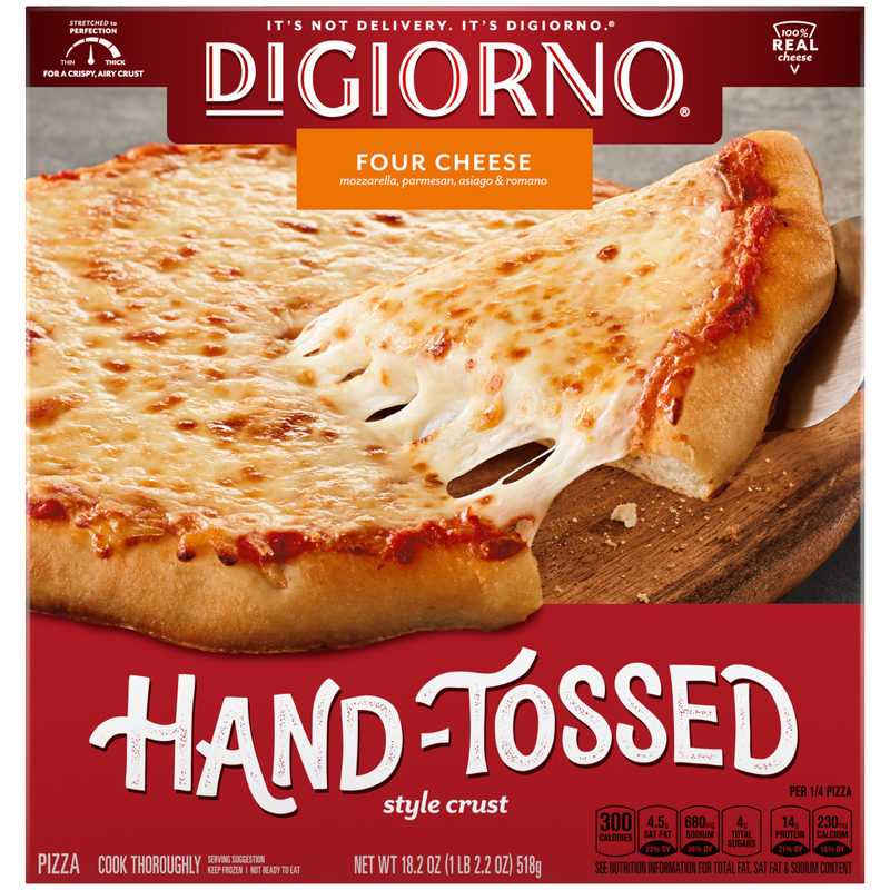 DiGiorno Frozen Hand Tossed Four Cheese Personal Pizza 6.5in 9.2oz