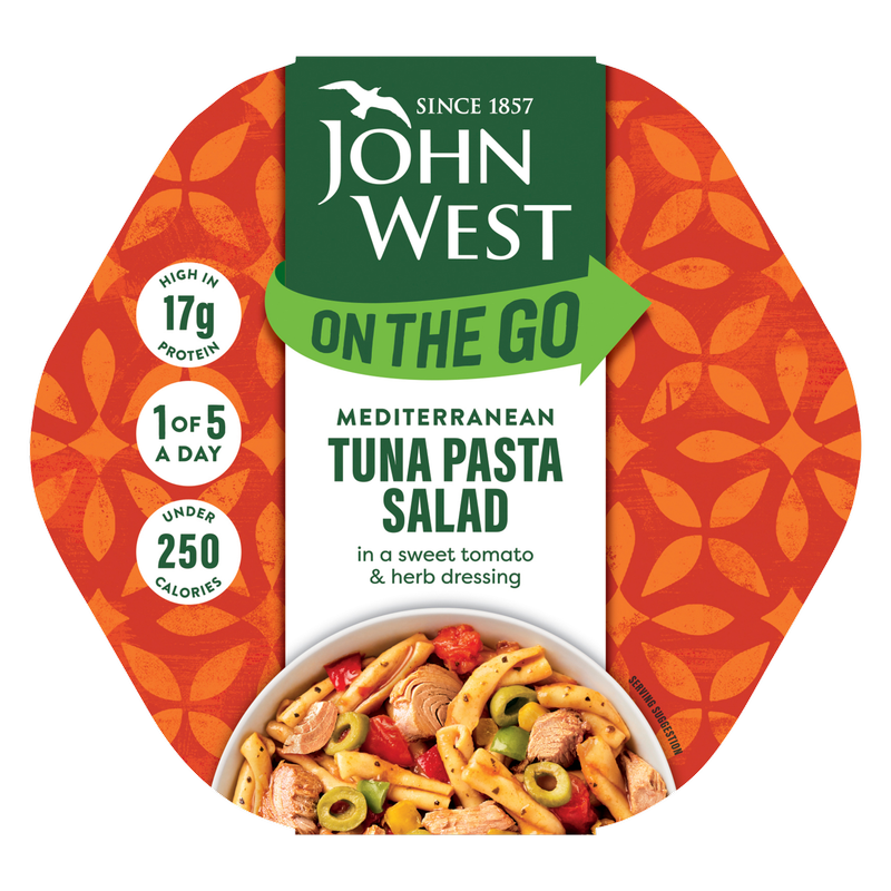 John West On The Go Mediterranean Tuna Pasta Salad, 220g