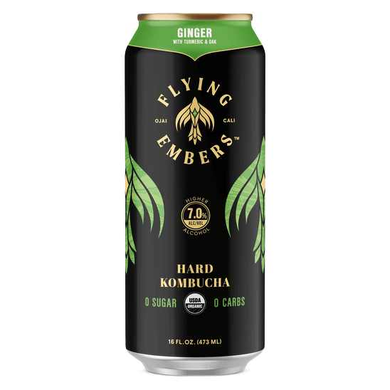 Flying Embers Ginger Hard Kombucha (16 OZ CAN)