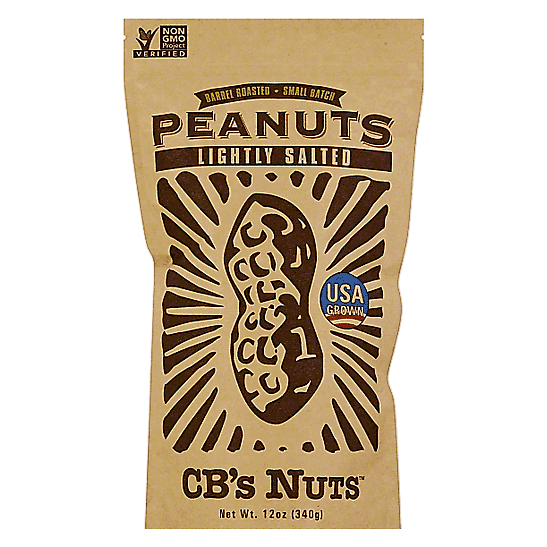 CB's Nuts Lightly Salted Barrel Roasted Peanuts 12oz