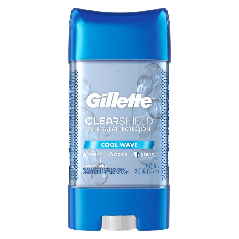 Gillette Clear Gel Antiperspirant and Deodorant for Men Wild Rain Scent 3.8oz